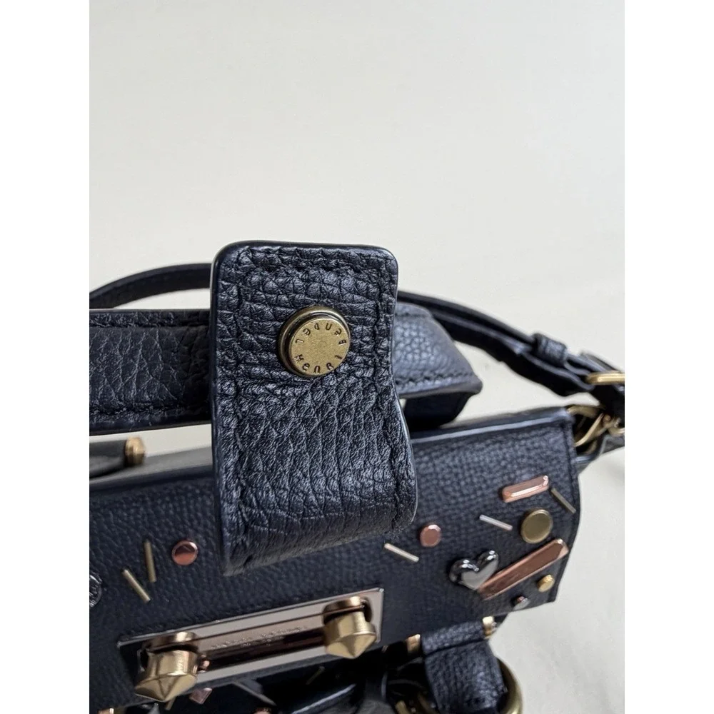 Rare Embellished Modern Icon Mini Satchel By Henri Bendel Retro 90's Pop Punk